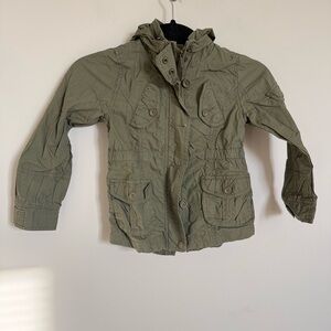 77 Kids Olive Utility Jacket Size 4T